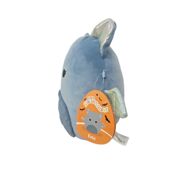 Squishmallows Kellytoys 12" Este the Powder Blue Bat With Glittering Wings - NWT - Picture 2 of 4